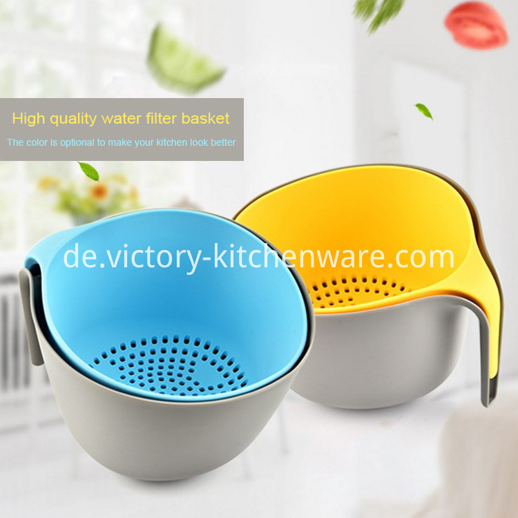 Doppelschicht-Gemüse-Obst-Wasch-Abtropfkorb Double Layer vegetable Fruit washing draining basket